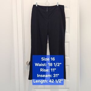 Style & Co Classic Women's Wide Leg Pants, GUC, Size 16